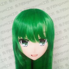 (KM5142)Quality Handmade Female/Girl Resin 3/4 Head Japanese Cartoon Character Kochiya Sanae Cosplay Kigurumi Mask Crossdresser (KM5142)Quality Handmade Female/Girl Resin 3/4 Head Japanese Cartoon Character Kochiya Sanae Cosplay Kigurumi Mask Crossdresser